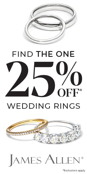 James Allen Wedding Rings: 25% sale
