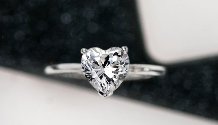 James Allen heart diamond ring